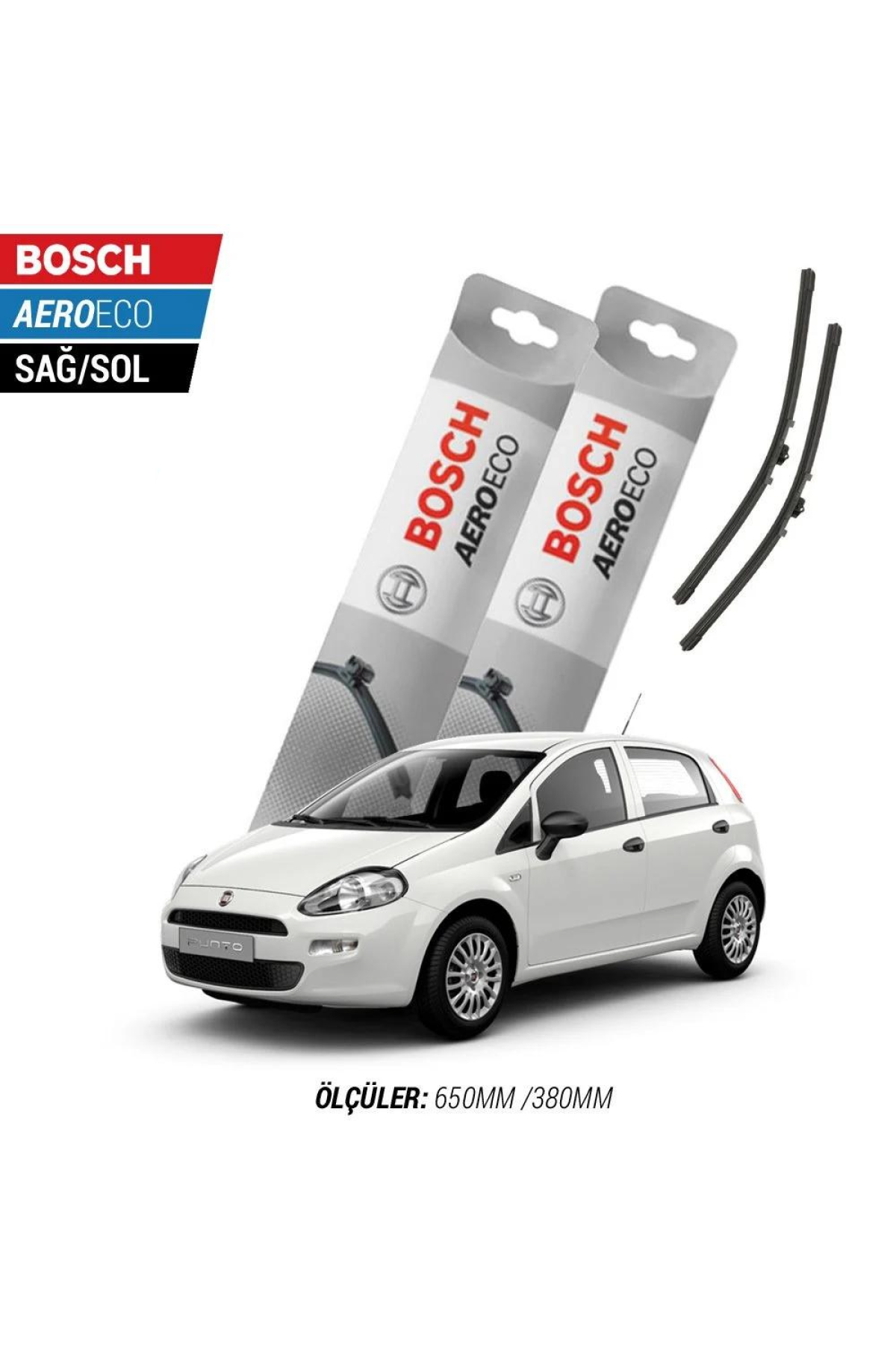 Fiat Punto 2009 Model Bosch Aeroeco Muz Silecek Takımı
