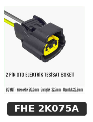 2 PİN OTO ELEKTRİK TESİSAT SOKETİ
