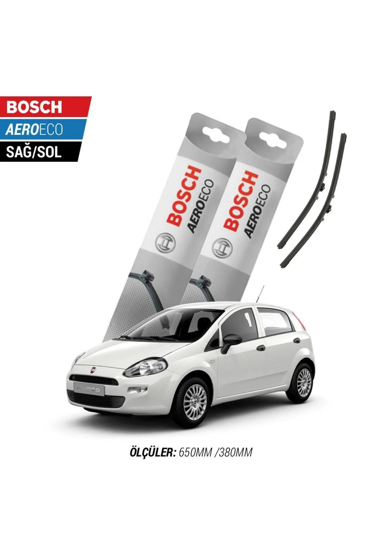 Fiat Punto 2010 Model Bosch Aeroeco Muz Silecek Takımı