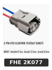2 PİN OTO ELEKTRİK TESİSAT SOKETİ