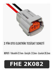 2 PİN OTO ELEKTRİK TESİSAT SOKETİ