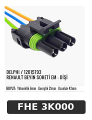 DELPHI / 12015793 RENAULT BEYİN SOKETİ EM - DİŞİ