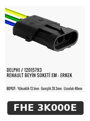 DELPHI / 12015793 RENAULT BEYİN SOKETİ EM - ERKEK