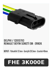 DELPHI / 12015793 RENAULT BEYİN SOKETİ EM - ERKEK