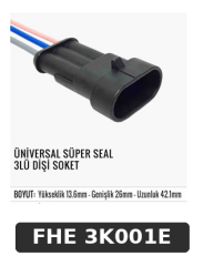 ÜNİVERSAL SÜPER SEAL 3LÜ DİŞİ SOKET