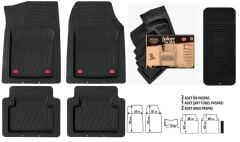 JOKER PASPAS ÜNİVERSAL 4D EXTRA DERİN HAVUZLU - SİYAH OTO PASPASI 5 PARÇA 1.KALİTE UNIVERSAL