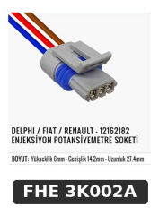 DELPHI / FİAT / RENAULT - 12162182 ENJEKSİYON POTANSİYEMETRE SOKETİ