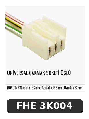 ÜNİVERSAL GAKMAK SOKETİ ÜÇLÜ