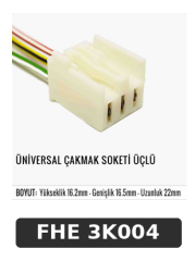 ÜNİVERSAL GAKMAK SOKETİ ÜÇLÜ