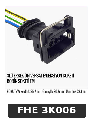 SLU ERKEK ÜNİVERSAL ENJEKSİYON SOKETİ BOBİN SOKETİ EM