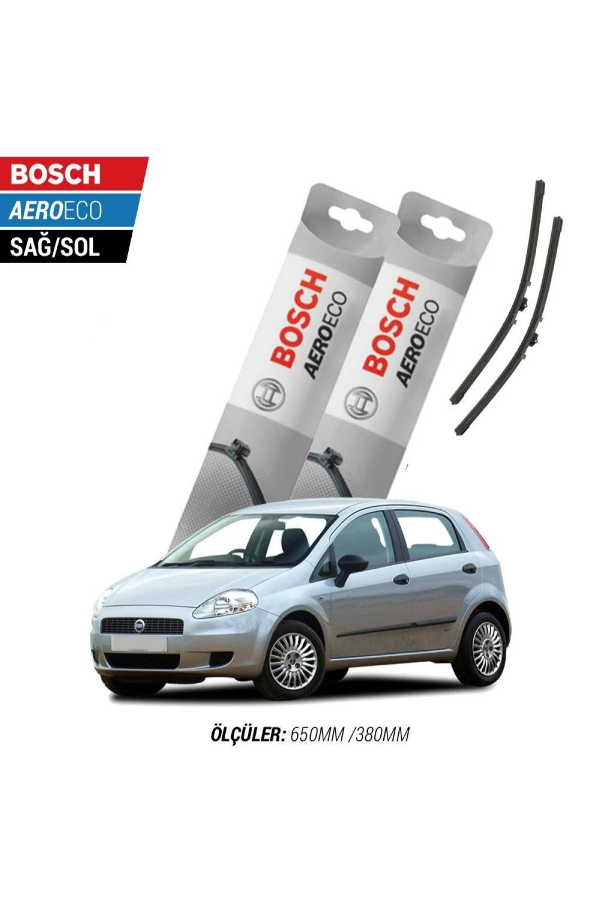 Fiat Grande Punto 2014 Model Bosch Aeroeco Muz Silecek Takımı