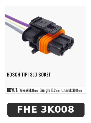 BOSCH TİPİ 3LÜ SOKET