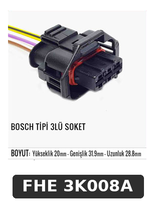 BOSCH TİPİ 3LÜ SOKET