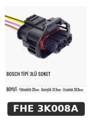 BOSCH TİPİ 3LÜ SOKET