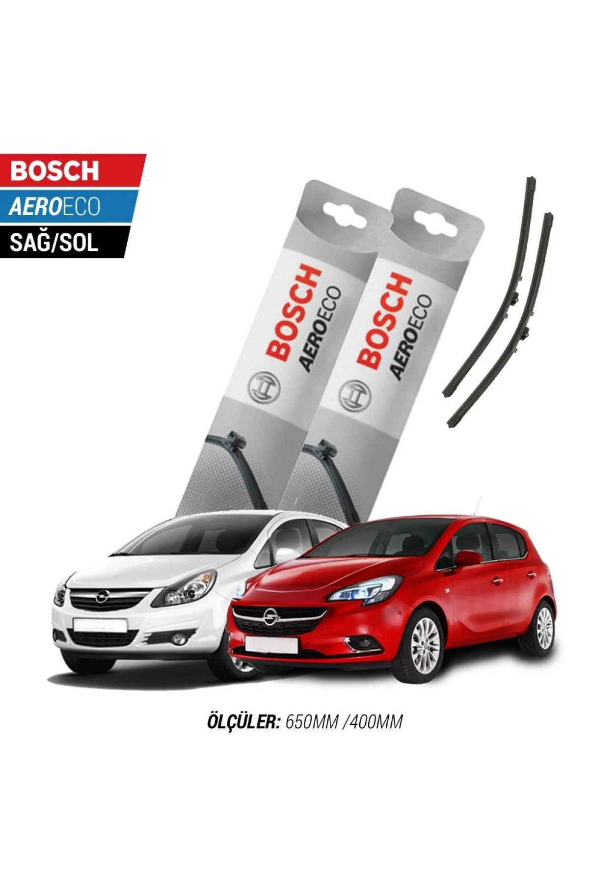 Opel Corsa D 2013 Model Bosch Aeroeco Muz Silecek Takımı
