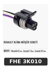 RENAULT KLİMA MÜŞÜR SOKETİ