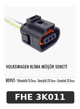 VOLKSWAGEN KLİMA MÜŞÜR SOKETİ