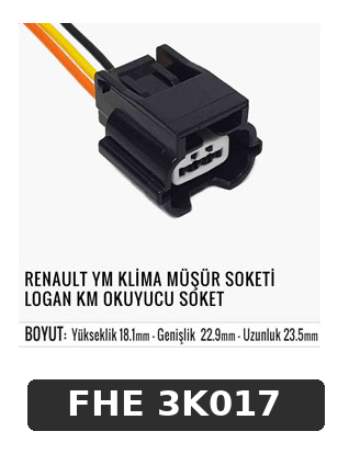 RENAULT YM KLİMA MÜŞÜR SOKETİ LOGAN KM OKUYUCU SOKET