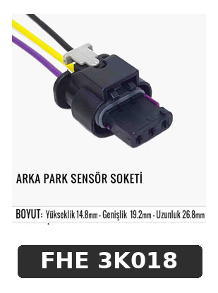 ARKA PARK SENSÖR SOKETİ