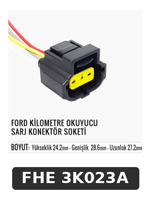 FORD KİLOMETRE OKUYUCU SARJ KONEKTOR SOKETİ