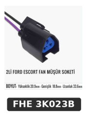 2Lİ FORD ESCORT FAN MÜŞÜR SOKETİ