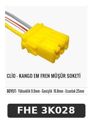 CLİO - KANGO EM FREN MÜŞÜR SOKETİ
