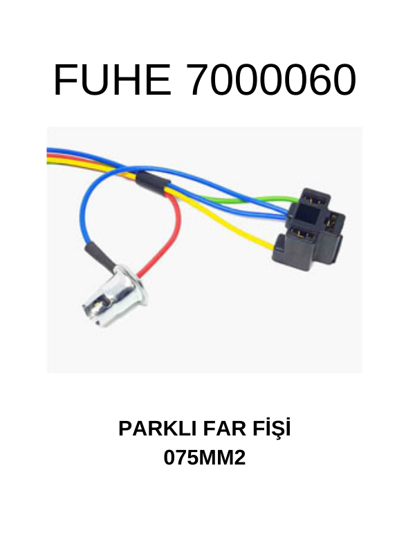 7000060 FARKLI FAR FİŞİ 0.75MM2