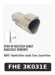 DT04-3P DEUTSCH SOKET KABLOSUZ DEMONTE