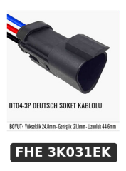 DT04-3P DEUTSCH SOKET KABLOLU