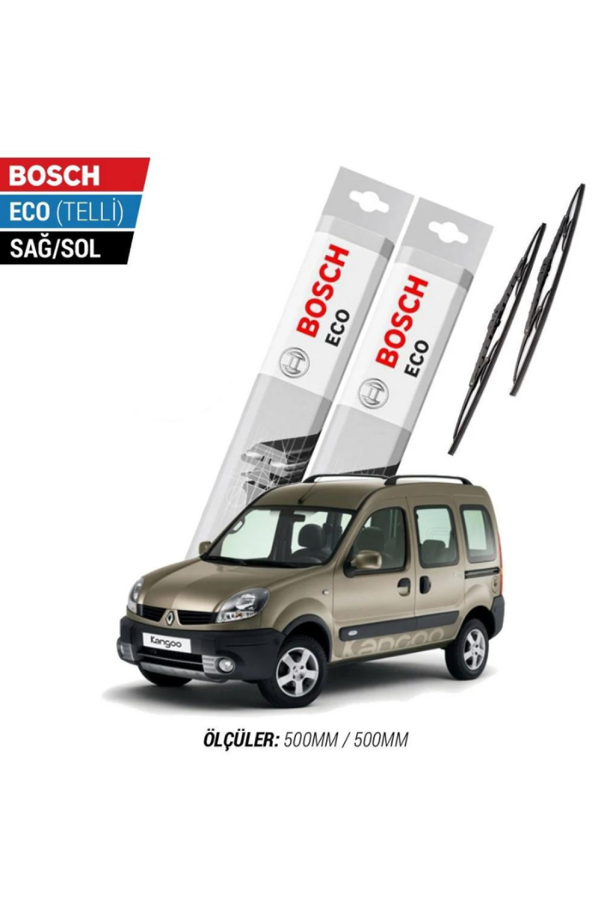 Renault Kangoo 2007 Model Silecek Takımı Bosch Eco (Telli)