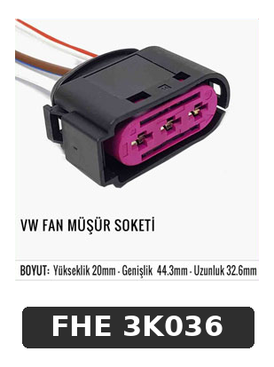 VW FAN MÜŞÜR SOKETİ