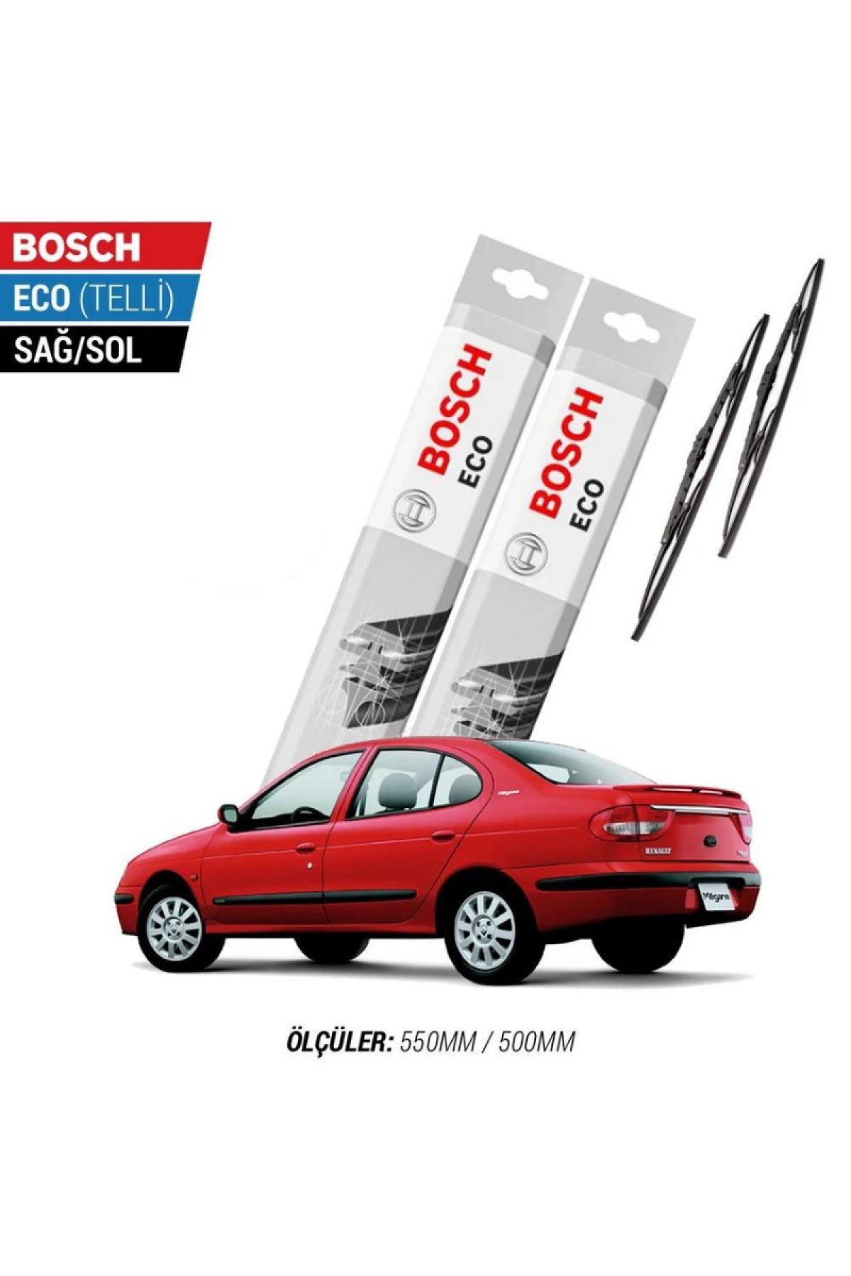 Renault Megane 1 1997 Model Silecek Takımı Bosch Eco (Telli)