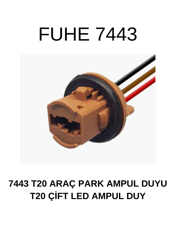 7443 T20 ARAÇ PARK AMPUL DUYU T20 ÇİFT LED AMPUL DUY