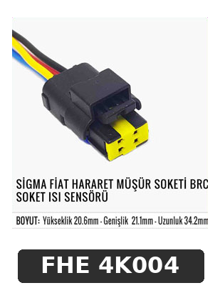 SİGMA FİAT HARARET MÜŞÜR SOKETİ BRC SOKET ISI SENSÖRÜ