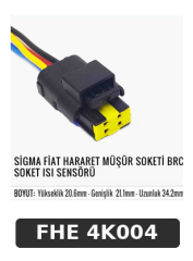 SİGMA FİAT HARARET MÜŞÜR SOKETİ BRC SOKET ISI SENSÖRÜ