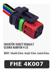 ENJEKTÖR SOKETİ RENAULT SCANİA KAMYON 4 LÜ