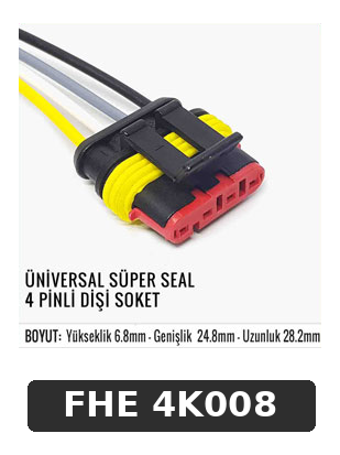 ÜNİVERSAL SÜPER SEAL 4 PİNLİ DİŞİ SOKET