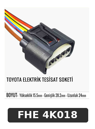 TOYOTA ELEKTRİK TESİSAT SOKETİ