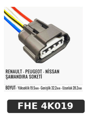 RENAULT - PEUGEOT - NİSSAN ŞAMANDIRA SOKETİ