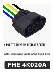 4 PİN OTO ELEKTRİK TESİSAT SOKETİ