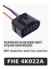 VOLKSWAGEN KALEM BOBİN SOKETİ ATEŞLEME BOBİN MÜŞÜRÜ