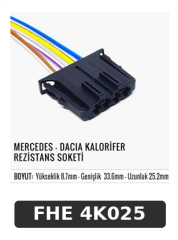 MERCEDES - DACİA KALORİFER REZİSTANS SOKETİ