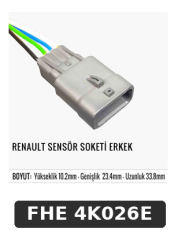 RENAULT SENSÖR SOKETİ ERKEK