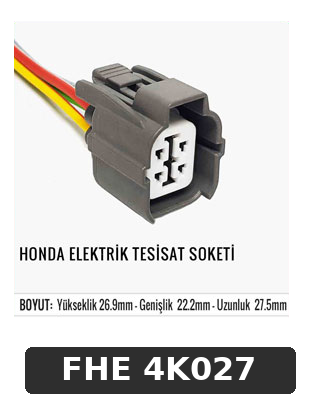 HONDA ELEKTRİK TESİSAT SOKETİ
