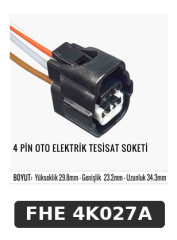 4 PİN OTO ELEKTRİK TESİSAT SOKETİ