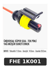 ÜNİVERSAL SÜPER SEAL-TEK PİNLİ VAG MÜŞÜR SOKETİ ERKEK
