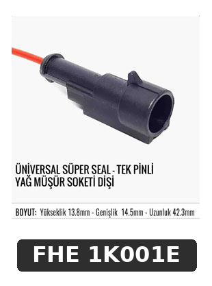 ÜNİVERSAL SÜPER SEAL-TEK PİNLİ VAG MÜŞÜR SOKETİ DİŞİ