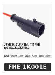 ÜNİVERSAL SÜPER SEAL-TEK PİNLİ VAG MÜŞÜR SOKETİ DİŞİ