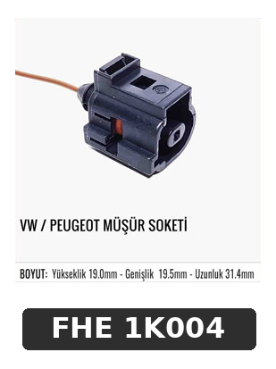 VW / PEUGEOT MÜŞÜR SOKETİ