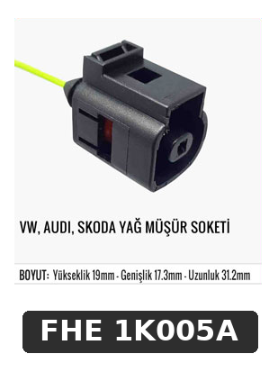 VW, AUDİ, SKODA YAĞ MÜŞÜR SOKETİ